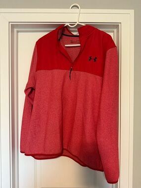 Under Armour Coral Heather Quarter-Zip Pullover